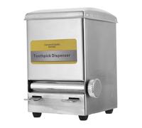 NUOBESTY Stainless Steel Toothpick Storage Holder Toothpick Organizer Retro Style Practical Light and Compact for Dining Table and Coffee Shop