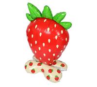 NUOBESTY Standing Strawberry Foil Balloon Large Realistic Fruit Shape for Birthday First Berry Party Decor Photo Props Shower