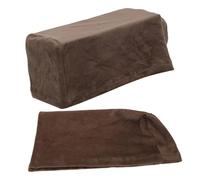 NUOBESTY Stretch Sofa Armrest Covers Brown Elastic Washable Couch Arm Protectors Minimalist Design Easy Installation Removable Slipcovers for Furniture