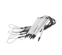 NUOBESTY Stylus Pens with Fine Point Tips for Touch Screens 8pcs Plastic and Aluminum Material, Featuring Spring Lanyard, Compatible with Tablets and Resistive Screens for Office