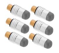 NUOBESTY Stylus Replacement Tips Silver Fiber Material 6pcs with M5 External Thread, Easy Attachment and Strong Durability for Touch Screens Compatible with Smartphones and Touch Devices