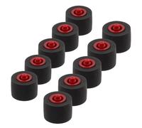 NUOBESTY Tape Deck Cassette Player Convenient to Store and Carry, and 10pcs Multi-use Pinch Roller Replacement for Black Rubber and Plastic Material Radio Car Recorder