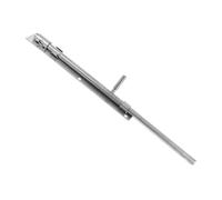 NUOBESTY Thickened Stainless Steel Slide Bolt Latch Extended Floor Gate Lock for Welded Iron and Wooden Doors Surface Mounted Barrel Bolt with Rustproof Durable Design for Enhanced Security