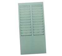 NUOBESTY Time Card Rack 24 Slots Punch Card Rack Wall Mounted Attendance Recorder Punch Clock Card Organiser for Time Cards Machine