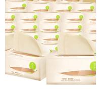 NUOBESTY Tissue Paper 6 Packs Soft and Absorbent Natural Bamboo Pulp Unbleached Extraction Paper for Home and Public Use Suitable for Kitchen and Bathroom