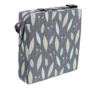 NUOBESTY Toddler Dining Chair Cushion Grey Leaf Pattern Baby Seat Heightening Mat High Chair Increasing Seat Pad Booster Cushion for 1 to 5 Years Old 32x32x8cm