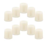 NUOBESTY Toilet Removes Grime Handle Nuts Universal Replacement 10pcs Brush Accessory Made of Sturdy Abs Plastic White Colour Easy Replacement in Bathroom