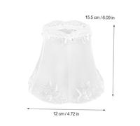 NUOBESTY Transparent Acrylic Decorative Lamp Shade Frosted Lotus Pattern Pendant Light Cover Height Chic Hanging Lampshade for Dining and Living Lighting