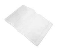 NUOBESTY Transparent Notebook Cover Sleeve Reusable Clear Protective Book Protector for Journals Sketchbooks and Paperbacks Book Cover for Students