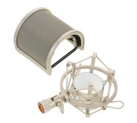 NUOBESTY U-shaped Vocal Microphone Pop Shield with Metal and Sponge Construction, Enhancing Recording Clarity and Reducing Plosive Sounds for Professional Recording Studios and Live