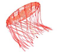 NUOBESTY Umbrella Prop Red Silk Wooden Japanese with Elegant Frame Classic Style Performance Chic Festival Parasol for Photo Studio and Home Decoration