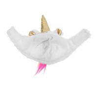 NUOBESTY Unicorn Plush Pet Hat for Small Reptiles, Colorful Festival Party Lizard Costume Headwear, Warm Soft Animal Hat for Cosplay and Holiday Celebration Random Color Random Color