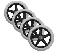 NUOBESTY Universal Wheelchair Front Wheels Replacement Wear-resistant Abs Material 4pcs Pack with Smooth Rolling Performance for Wheelchair and Walker Suitable for Indoor and Outdoor Use
