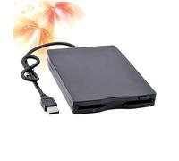NUOBESTY USB 2.0 External Floppy Disk Drive for Laptop with 1.44mb Capacity, Noise Reduction Technology, Compact Plastic Design, Compatible with Most Operating Systems, for Convenient