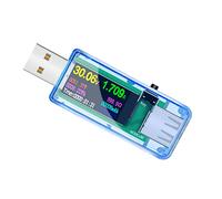 NUOBESTY USB Digital Tester with LCD Display USB Volt for Charging Status Monitoring Real Voltage Power Capacity Measurement Suitable for Power Banks and Computer Interfaces