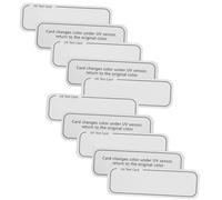 NUOBESTY UV Intensity Identifying Cards 10Pcs for Skincare Accessories and Outdoor UV Testing