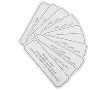 NUOBESTY UV Testing Card 10Pcs Reliable UV Intensity Indicator for Sun Protection and Skincare Products