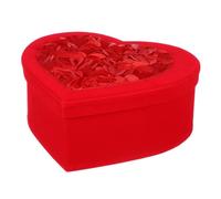 NUOBESTY Valentine's Day Heart Shaped Gift Box Red Paper Storage Solution for Gifting and Present Storage, Multifunctional Elegant Treat Box for Chocolates and Snacks