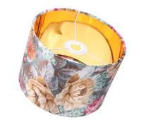 NUOBESTY Velvet Flower Pattern Lampshade with Gold Inner Lining Hanging Lamp Cover Socket Decorative Light Diffuser for Home Warm Atmosphere