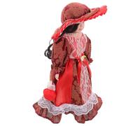 NUOBESTY Victorian Doll Decor Ceramic Doll with Victorian-style Design and Ornate Clothing Made of Ceramic, Cloth and Lace Home Decoration Giftable Festival Present for Home