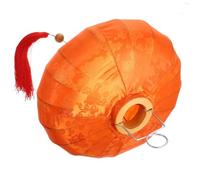 NUOBESTY Vietnamese Water Drop Silk Lantern, Orange Flocked Cloth Hanging Lantern for Wedding, Tents and Garden Decor, Creates a Romantic Atmosphere, Enchanted Forest Party Decorations