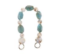 NUOBESTY Vintage Acrylic Beaded Bag Handle Chain Strap with Metal Buckles 38 Cm Unique Handpainted Design for Daily Use and Special Occasions