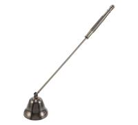 NUOBESTY Vintage Bronze Candle Snuffer Extinguisher with Long Handle, Metal Wick Flame Extinguishing Tool for Secure Candle Snuffing and Home Décor Use