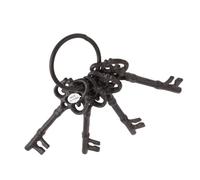 NUOBESTY Vintage Cast Iron Key Dual-Purpose Wall Hanging with Pirate Design Rustic Farmhouse Home Decor for Porch Garden Entryway Display and Key Organization