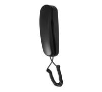 NUOBESTY Vintage Wall Mount Landline Phone Corded Household Telephone for Home Office Hotel Stable Material with Internal Extension Communication Black Classic Design