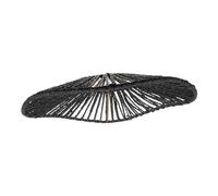 NUOBESTY Vintage Woven Paper Rope Lampshade Black Retro Pendant Lamp Cover for Ceiling Lights Natural Texture Replacement Shade for Chandeliers Table and Floor Lamps Boho Style Home Decor