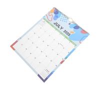 NUOBESTY Wall Hanging Calendar Large Spiral Bound Monthly Planner with Oversized Date Blocks Writable Surface for Office Family Personal Scheduling July to December