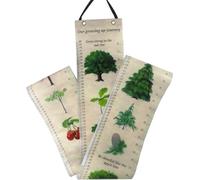 NUOBESTY Wall Hanging Height Growth Chart for, Printed Growth Measurement Ruler with Plant Decor, Removable Height Measuring Tool for Nursery and Home