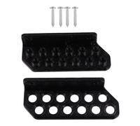 NUOBESTY Wall Mounted Arrow Storage Rack, Black ABS Multi Hole Display | Simple Style for Wooden Arrows, Includes Screws, Tidy Wall Decor, Suitable for Clubs and Retail
