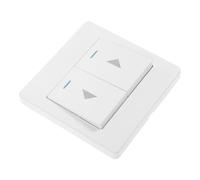 NUOBESTY Wall-mounted Garage Door Push Button Switch Panel Universal Two-gang Single Control Reset Switch for Garage Curtain and Industrial Doors