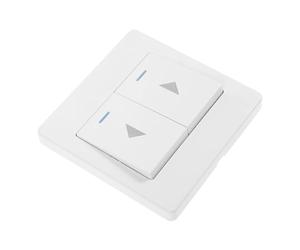 NUOBESTY Wall-mounted Garage Door Push Button Switch Panel Universal Two-gang Single Control Reset Switch for Garage Curtain and Industrial Doors