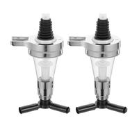 NUOBESTY Wall Mounted Liquor Dispenser Plastic and Stainless Steel 2pcs with 25ml Rationing Capacity Bar Wine Pourer, Anti-drip Beverage Dispenser Random Color for Home and Bars
