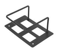 NUOBESTY Wall Mounted Weight Scale Holder for Bathroom and Corridors, No Drill Installation Iron Body Fat Scale Organizer Rack, Space Saving Black Storage Stand for Home and Fitness Room