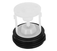 NUOBESTY Washing Machine Drain Pump Seal Plug with 2 Holes, Plastic Floor Drain Cover Filter, Washer Hose Seal for Drum Washers, Washing Machine Drainage Accessory