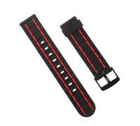 NUOBESTY Watch Strap Parts for Models Quick Release Wristband for Men Women Stylish Black Red Design for Casual Formal Wear
