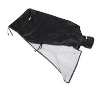 NUOBESTY Waterproof Motorcycle Cover 2xl Black with Ear, Thick Oxford Fabric, Outdoor Protector with Lock Hole and Reflective Strip, Fits 7.26ft-8.24ft Motorbikes and Electric Mopeds