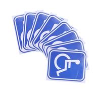 NUOBESTY Wheelchair Accessible Sign Stickers 8pcs Disabled Parking Signs for Car Window Decals