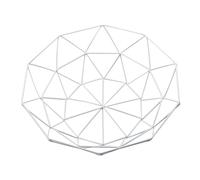 NUOBESTY White Iron Art Fruit and Vegetable Basket for Storage with Quick Draining Feature Multi-purpose Snack Food Basket Suitable for Kitchen and Rest Room