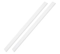 NUOBESTY White Silicone Rubber Replacement Strips 2pcs 25cm for Window Squeegee Blades, Flexible and Wear Resistant, Suitable for Shower Doors and Glass Cleaning