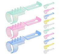 NUOBESTY Wire Braiding Tools 15Pcs Plastic Yarn Guide Rings for Crochet Knitting and Sewing Projects Convenient Yarn Tension Tool for DIY Sweater Crafting