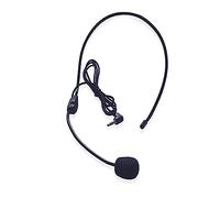 NUOBESTY Wired Headset Microphone with Bendable Microphone Arms and Adjustable Position, Abs Material, 3.5mm Connection Plug, Suitable for Guiding People through Noisy, Busy Environments