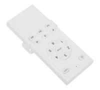 NUOBESTY Wireless Ceiling Fan Remote Control Battery Powered with Adjustable Speed and Light Dimmer White Plastic Universal Compatibility Suitable for Living Room and Bedroom