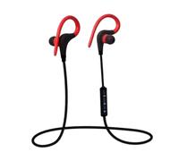 NUOBESTY Wireless Earbuds Headphones Ergonomic Noise Cancelling Stereo Earphones with Hour Talk for Sports Running Compatible with Devices Red