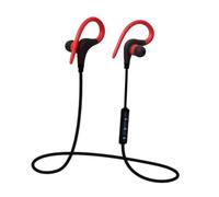 NUOBESTY Wireless Earbuds Headphones with Noise Cancelling Sports Ear Earphones for Running and Gym Ergonomic Fit with Hour Talk Red