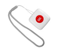 NUOBESTY Wireless Emergency Sos Button for Elderly and Patients Smart Remote Call Pager with Fall Alarm Caregiver Alert System for Home Hospital and Retirement Use White