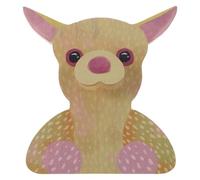 NUOBESTY Wooden Animal Eyeglass Holder Stand with Alpaca Design, Creative Spectacle Storage Organizer for Desk and Nightstand, Protective Glasses Display Rack for Home and Office